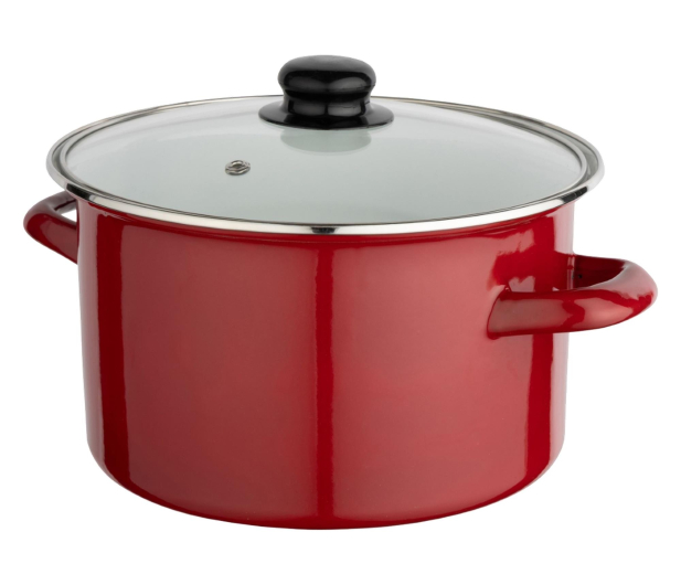 Altom Garnek emaliowany 24 cm 4,6 l pokrywka merlot indukcja - 1611128 - zdjęcie 2